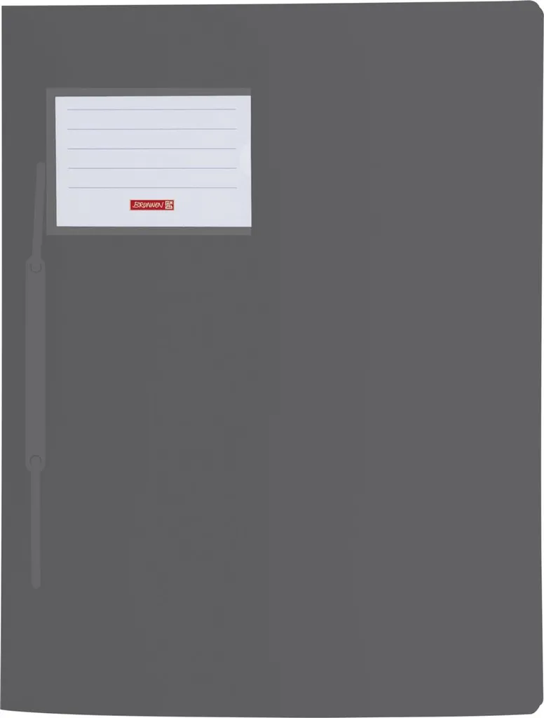 Set 10 Cartelline A4 Brunnen FACT! Grigio Onyx - Minimalismo e Ordine