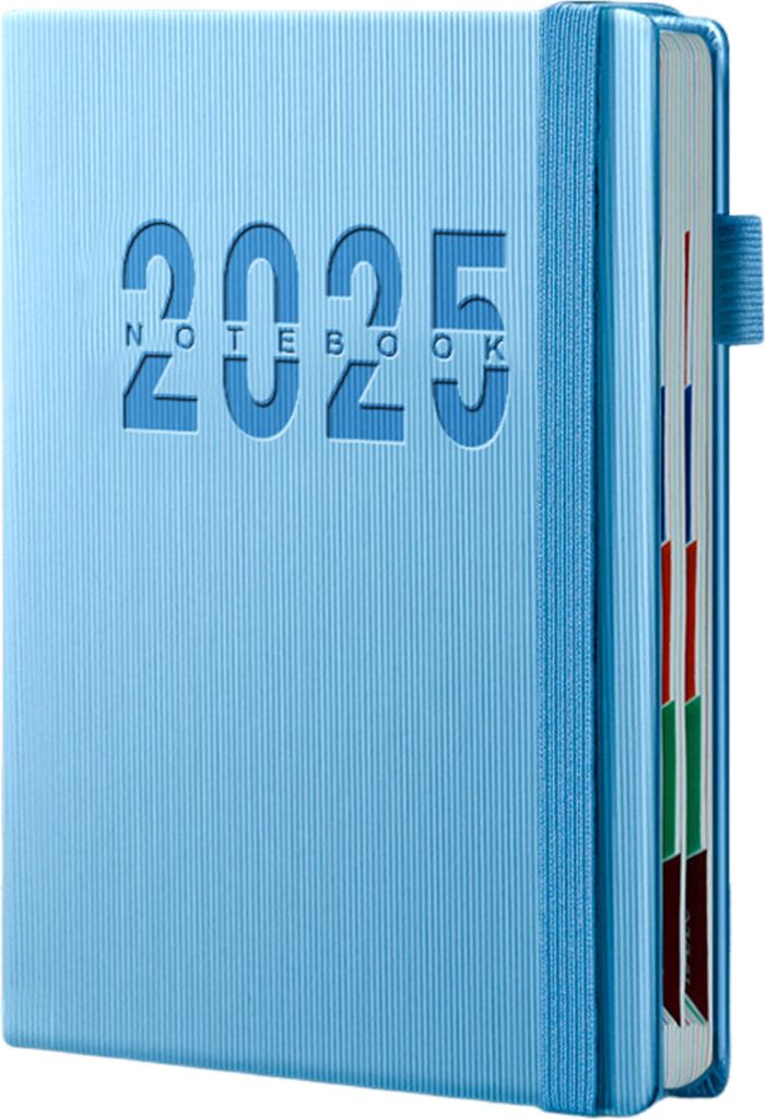 Kalender 2025, Monatsplaner, Hardcover, Januar bis Dezember 2025, Tagesplaner, Buch, Terminplaner mit monatlichen Registerkarten, Stiftband, für S...