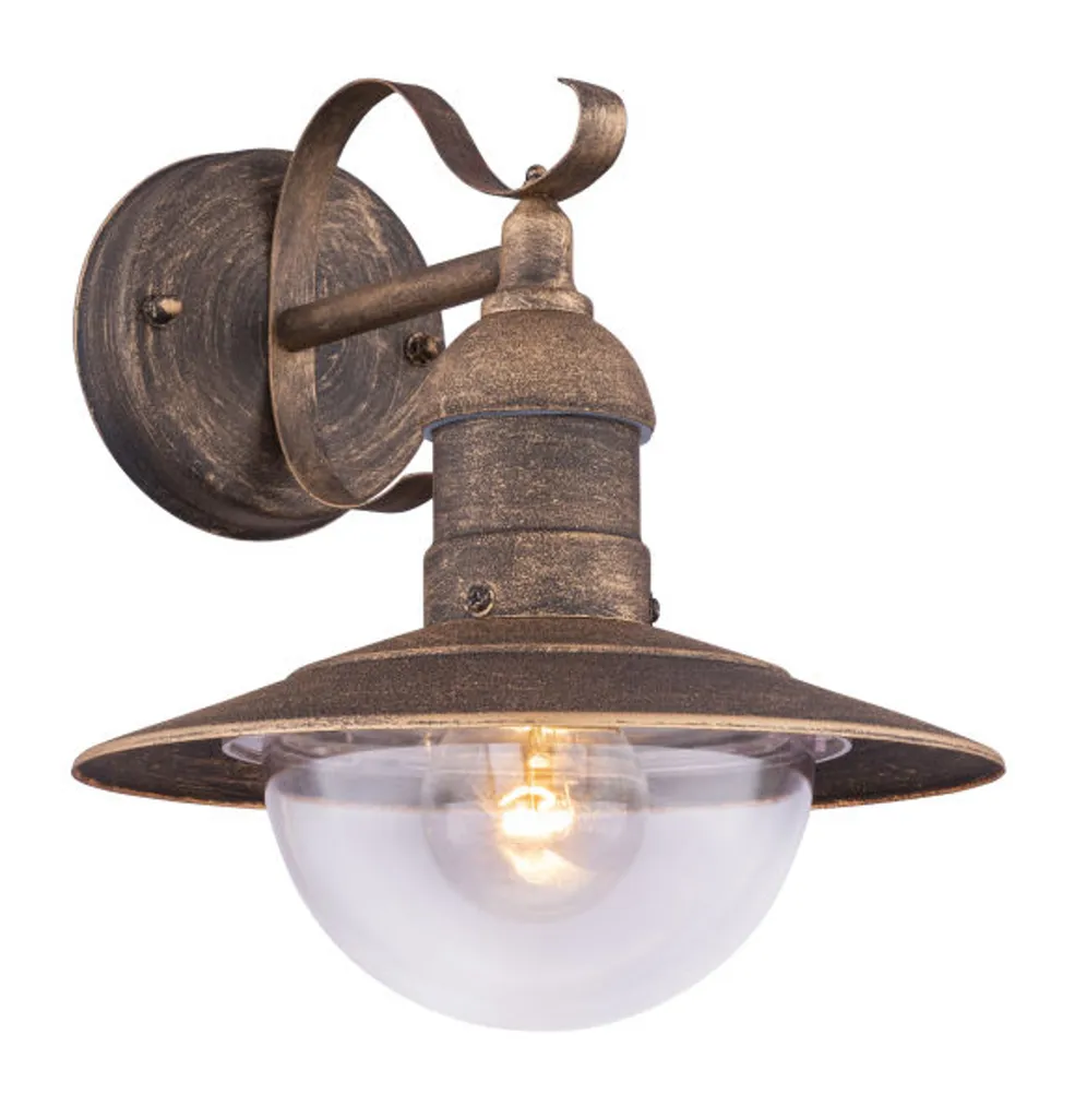 Éclairage Extérieur Robuste Anti-Corrosion Métal Noir E27 Globo Lighting