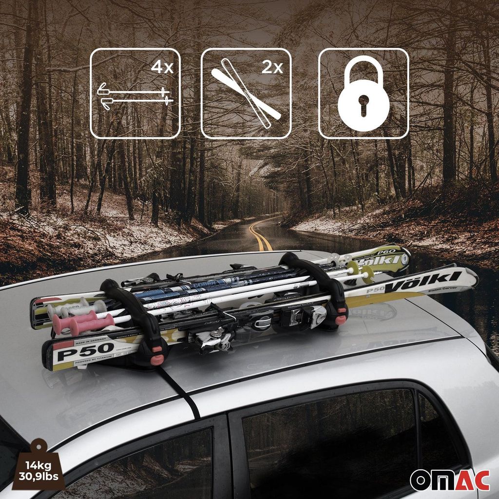 Produktbild von F.LLI Menabo Viking Magnet Skiträger 000008700000 Günstig Online Kaufen