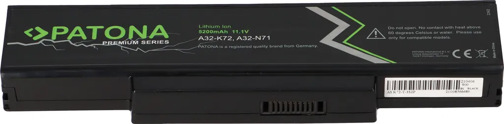 Batterie A32-K72 pour Asus A32K72 A32N71 - Haute Capacité Premium