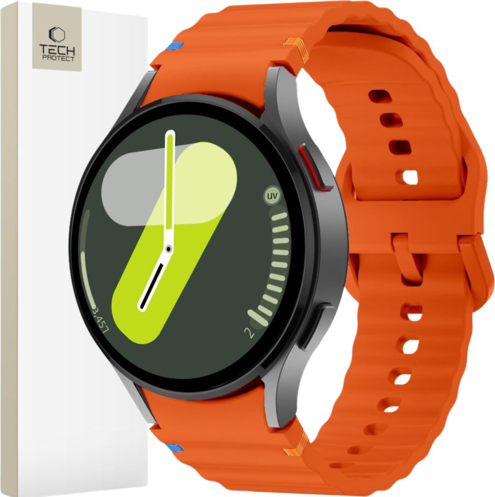 Tech-Protect Silikon Sport Samsung Galaxy Watch 4 / 5 / 5 Pro / 6 / 7 / Fe Orange