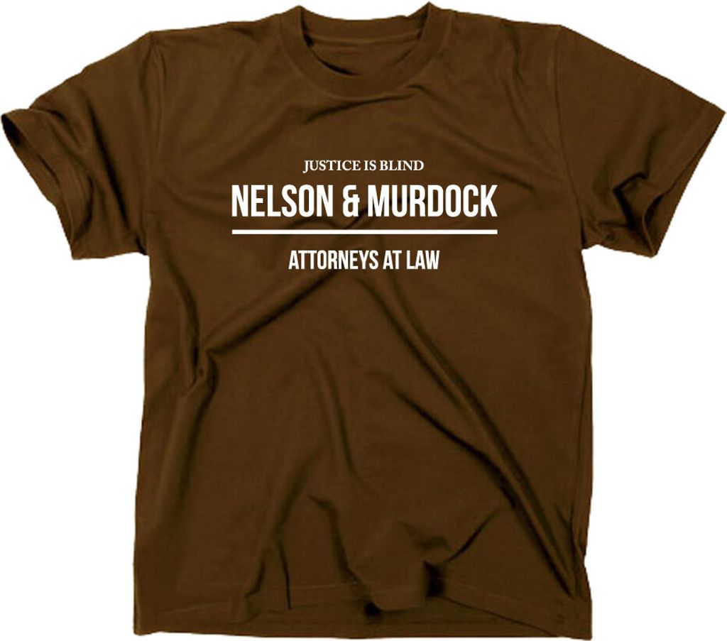 Styletex23 T-Shirt Nelson And Murdock Logo, braun, XXL