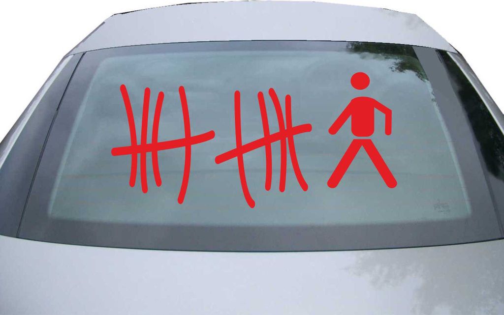Indigos UG - Aufkleber Heckscheibe & Motorklappe DE6106 - rot - 600x285 mm - motor mathematics - Auto Scheiben Fenster Heckklappe Tuning Racing JDM...