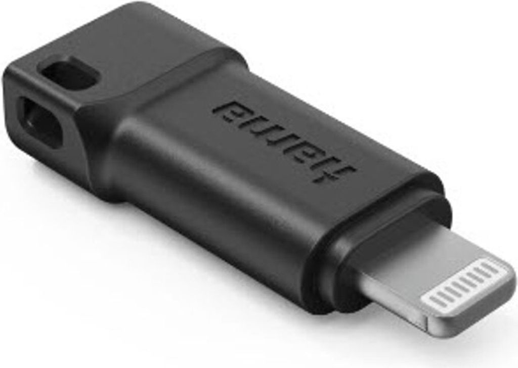 USB-C-Adapter auf Apple Lightning-Stecker, MFI, Schwarz Produktbild 