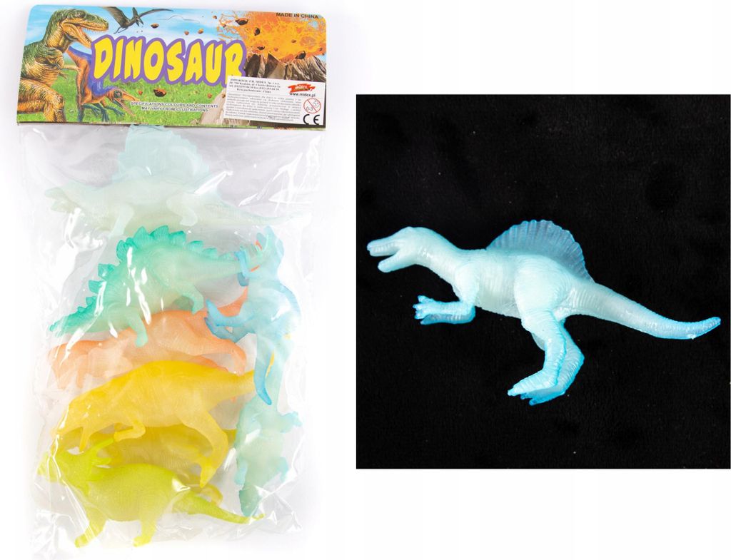 Dinosaurier Figuren Leuchtend im Dunkeln Spielzeug Set Kinder Nachtleuchtend Deko