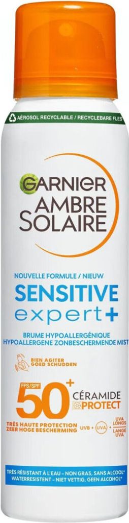 Garnier Ambre Solaire Sensitive Expert+ Beschermende Mist Spray SPF50+ (150 ml)