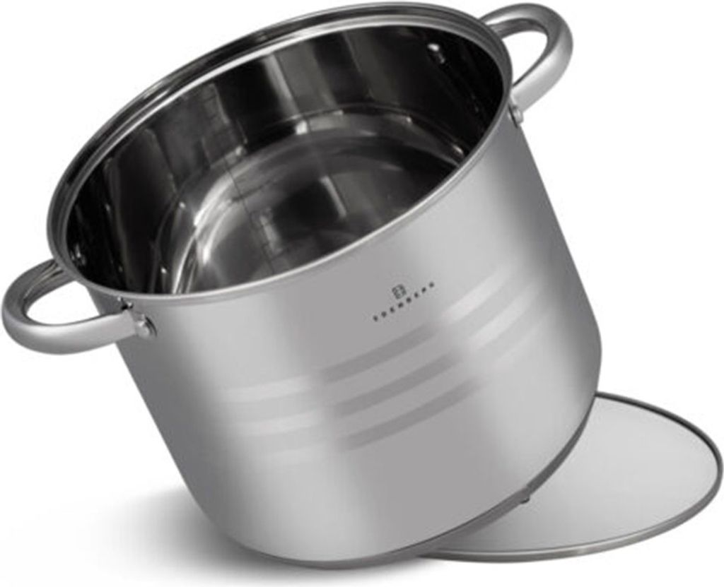 Casseroles Acier Inoxydable Lot De 3 Edenberg - 5,7L, 7,3L, 9L, Compatibles Induction Et Four 250°C - 6