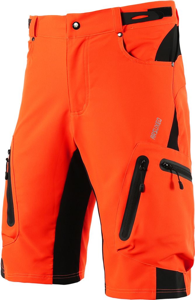 Lixada Baggy Shorts Radfahren Radhose Atmungsaktiv Sport Loose Fit Shorts Outdoor Casual Radfahren Laufen Kleidung mit Reissverschlusstaschen