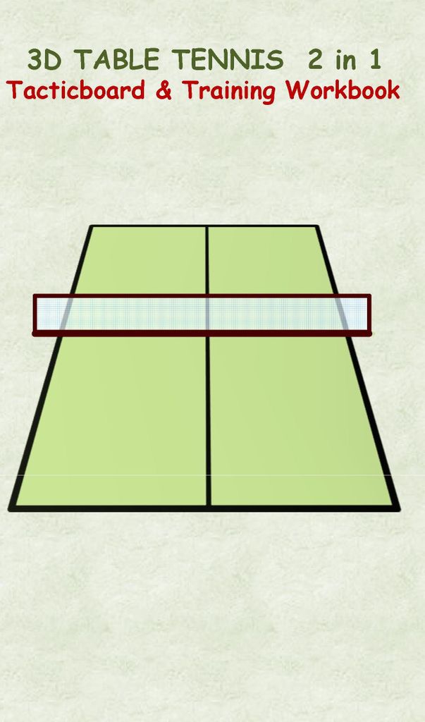 3D Table Tennis Tacticboard and Training Workbook