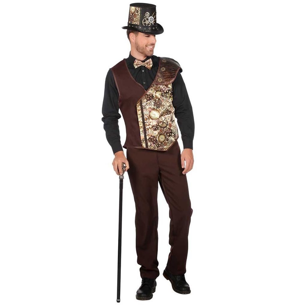 Herren Steampunk Weste / Größe: 48 (S)