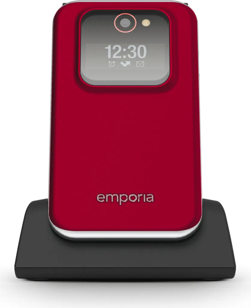 JOY 2G Red 2025 Mobile compact double SIM avec lampe et longue autonomie