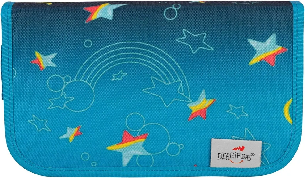 DerDieDas ErgoFlex Exklusiv LED : Cartable Turquoise Lumineux 5 Pièces