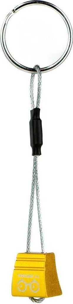 Climbing Nut Key Holder, gold, Ersatz-Schlüßelring mit Klemmkeil-Anhänger - YY Vertical