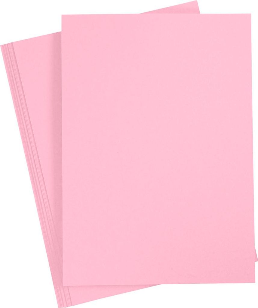 Creativ Company Farbkarton, A4, Blatt 210x297 mm, 180 gr, hellrosa, 20 Blatt 1 Karton