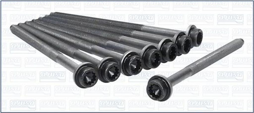 8x AJUSA 81036100 Zylinderkopfschraubensatz für VW POLO (9N) M9