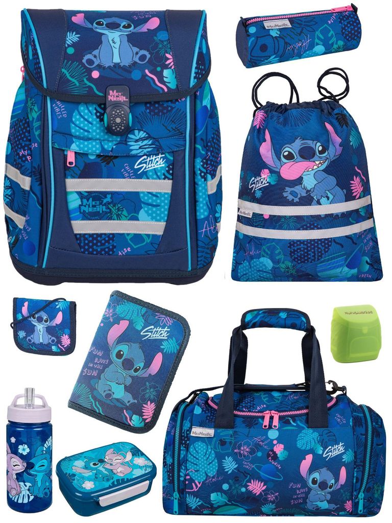McNeill Ranzen-Set 9-teilig DISNEY STITCH Schulranzen Set Produktbild 