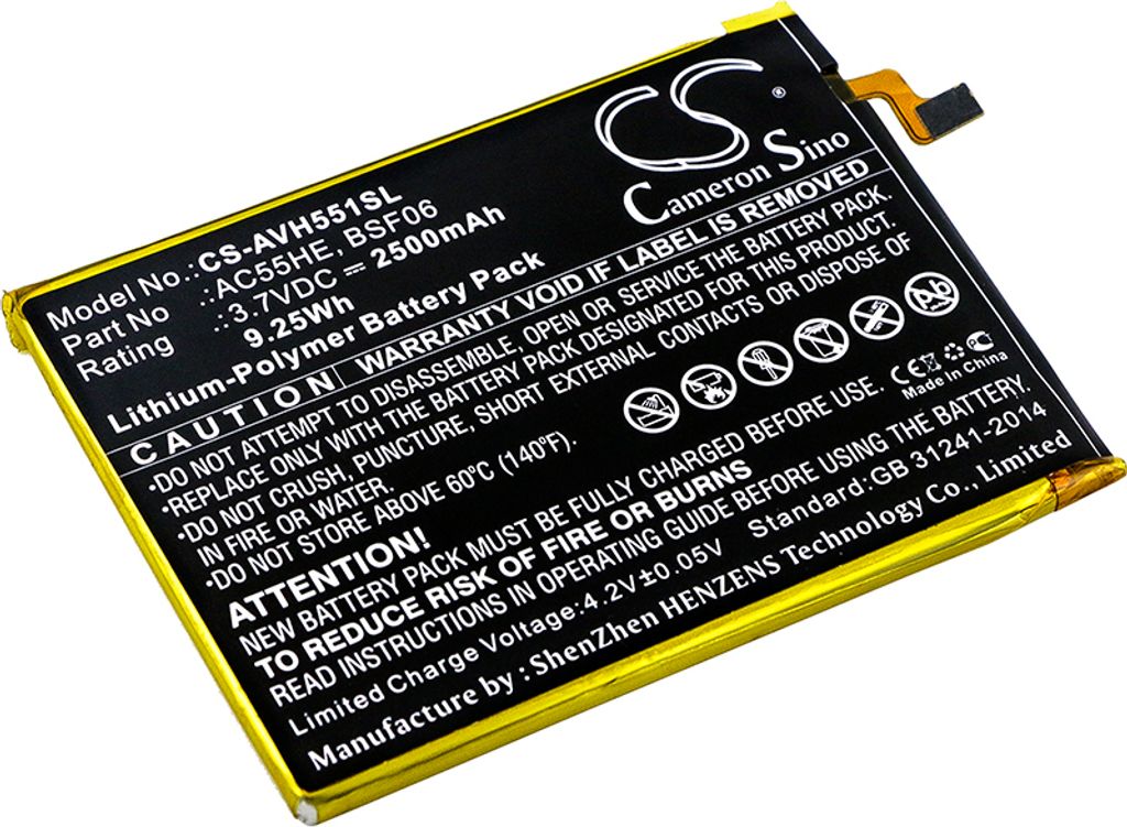 TECHTEK Akku Kompatibel mit [Archos] 55 Helium Ultra, A55 Produktbild 