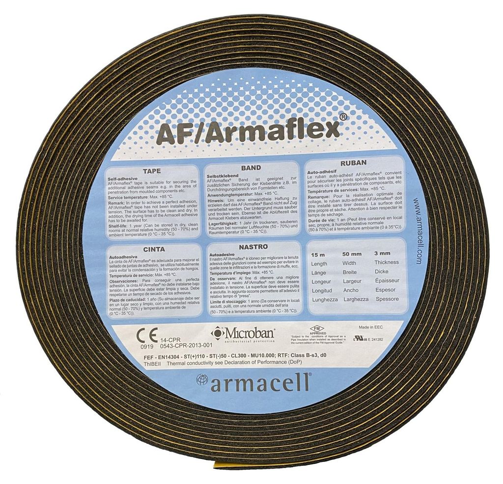 Armacell AF-Armaflex isolatietape, breedte 50 mm, Productafbeelding 