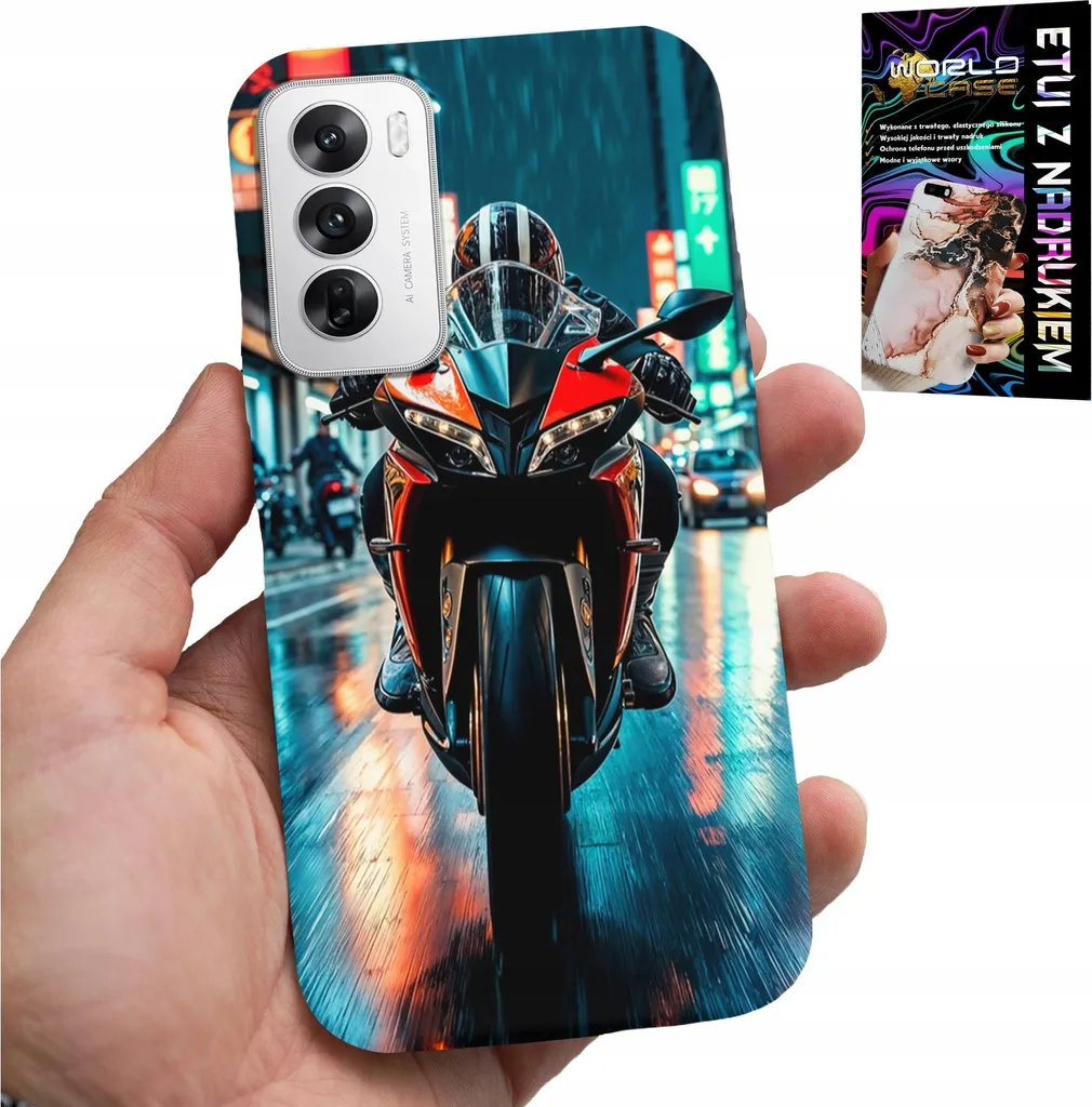 Kit Protezione Oppo Reno12 Pro 5G: Cover Moto + Lamina Vetro 9H