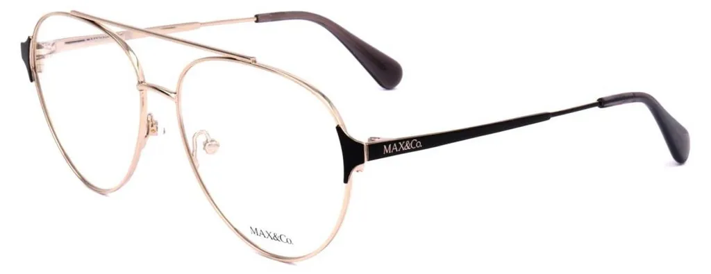 Lunettes de vue Max&Co. MO5099 dorées pour un look professionnel femme