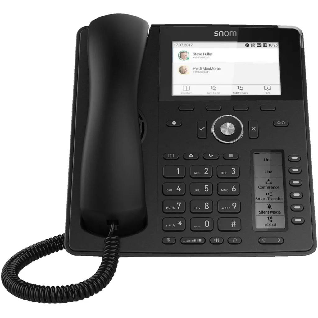 Poste SIP Snom D785 Gigabit Noir : Solution VoIP Haute Performance