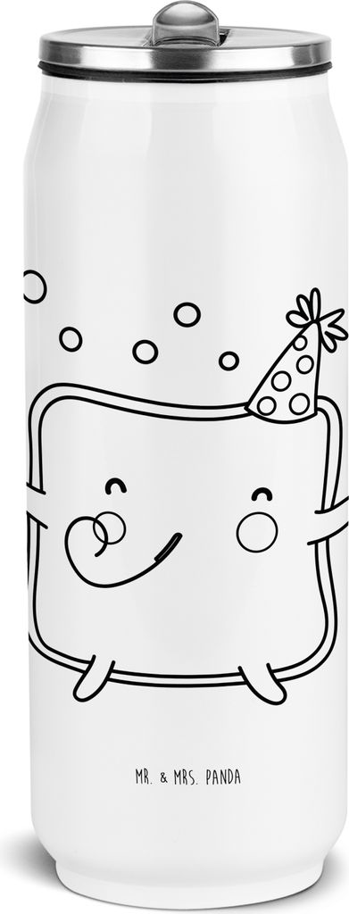 Mr. & Mrs. Panda Edelstahl Trinkflasche Toast Party - Weiß - Geschenk, Wasserflasche, für Partner, sport, Valentinstag, Freundin, Thermoflasche, ...