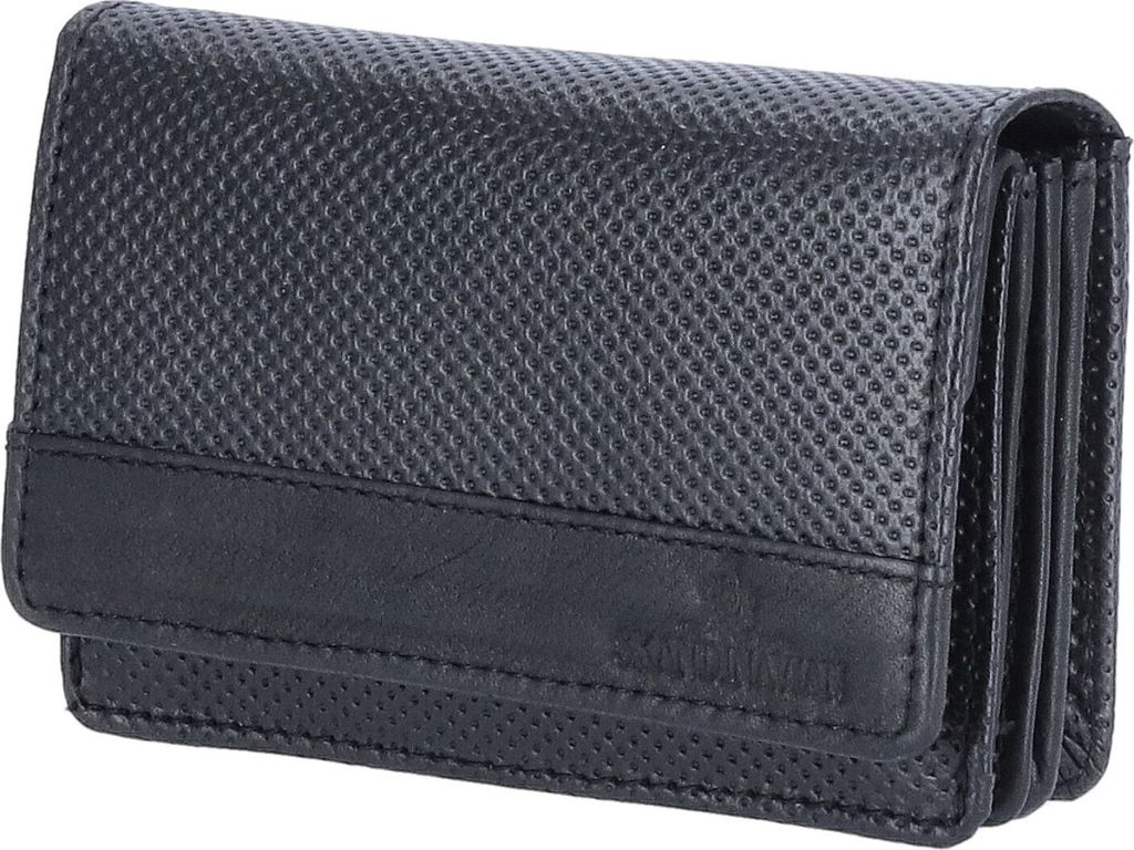 The Skandinavian Brand Damen Leder Geldbörse Quer  Black Produktbild 