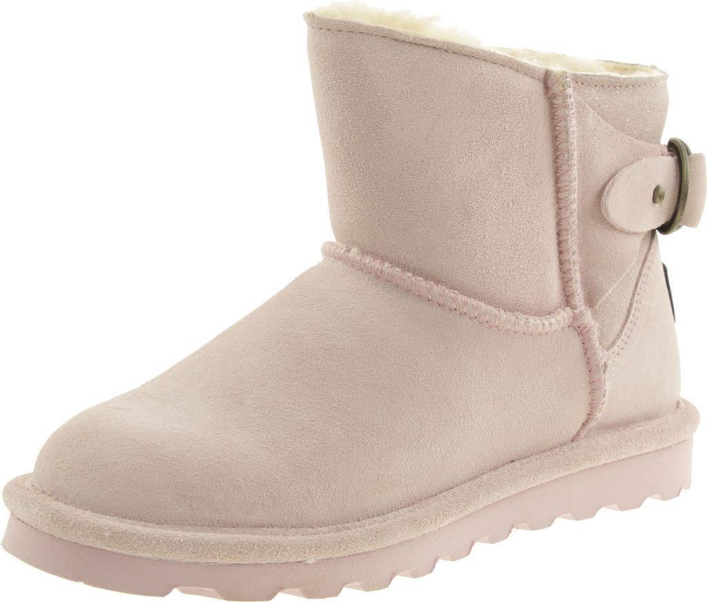 BEARPAW Betty Damen Winterstiefelette Lammfellstiefel Boots 2713W Rosa , Schuhgröße:41 EU