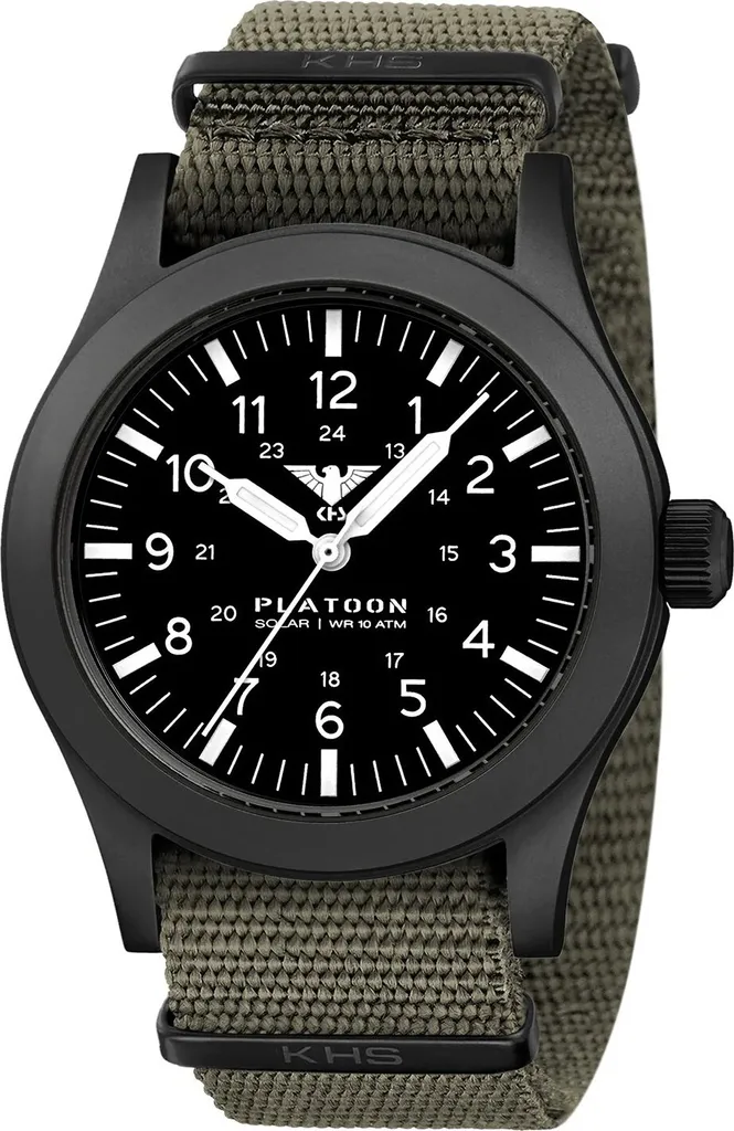 Montre Solaire KHS Platoon avec Boîtier Acier et Autonomie Illimitée
