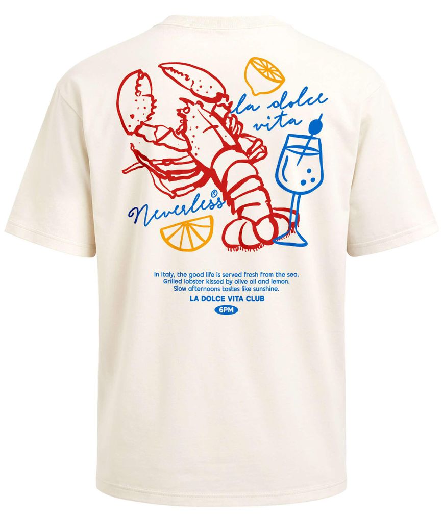 Herren T-Shirt - La Dolce Vita Club - Oversized Relaxed Fit Sommer Fashion Streetstyle Neverless
