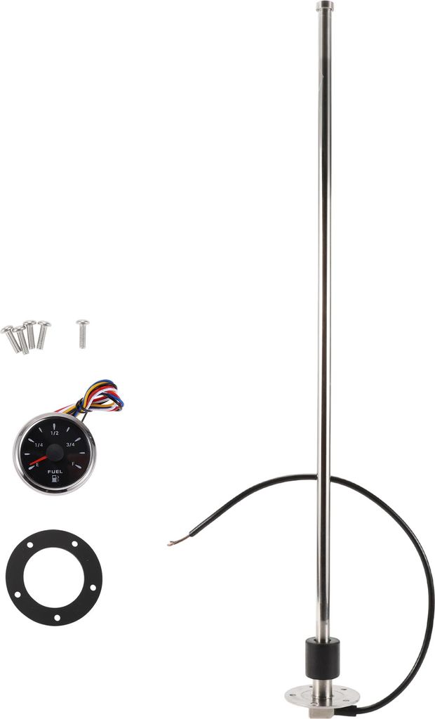 Kraftstoff-Sendeinheit und Messgerätesatz 25" Länge Boot Kraftstoff-Sendeinheit Marine Kraftstoff-Sender Einheit Metall Schwarz 1 Satz 240-33 Ohm