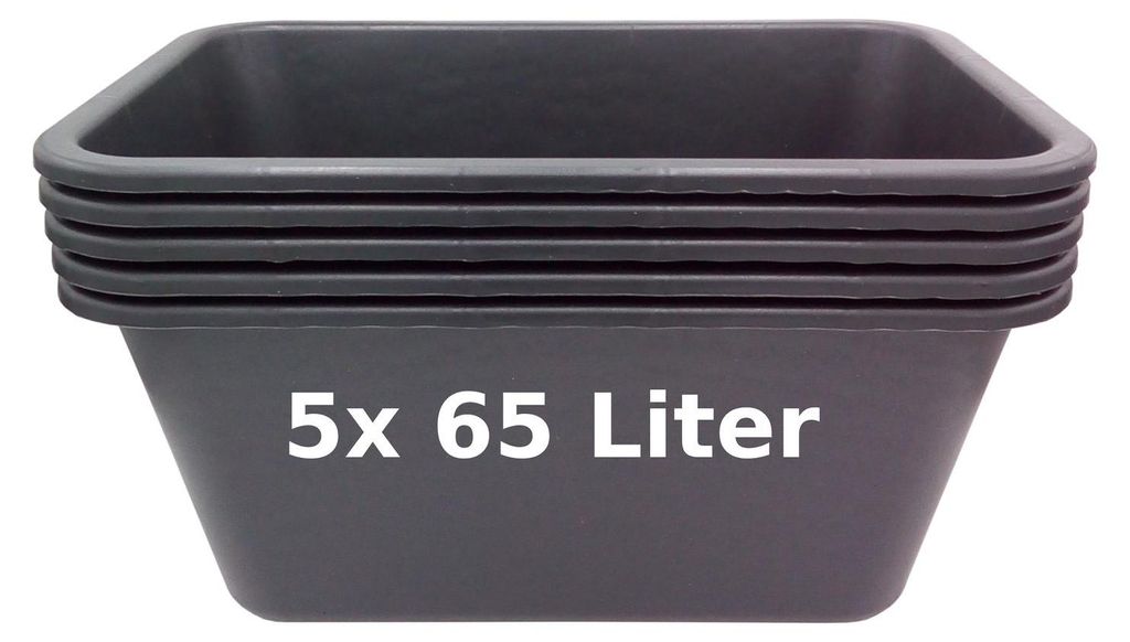 Lot de 5/10 bacs à plantes Bacs à mortier Bacs à fleurs Image du produit 