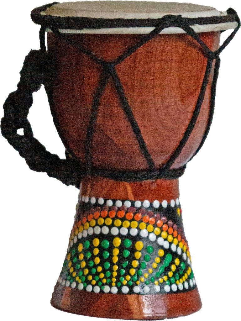 Bęben Djembe 12 cm Bongo Afryka - malowany bęben Rytm Zdjęcie produktu 