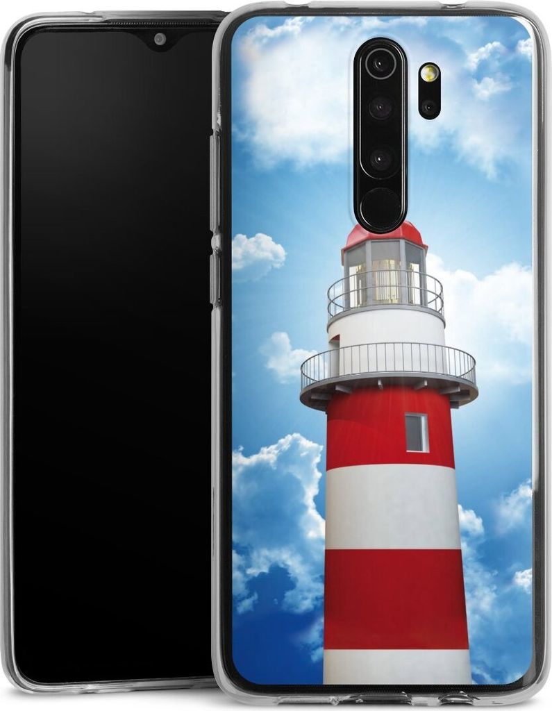 DeinDesign Handyhülle für Xiaomi Redmi Note 8 Pro Silikon Hülle Case Smartphone Schutzhülle Himmel Leuchtturm Wolke