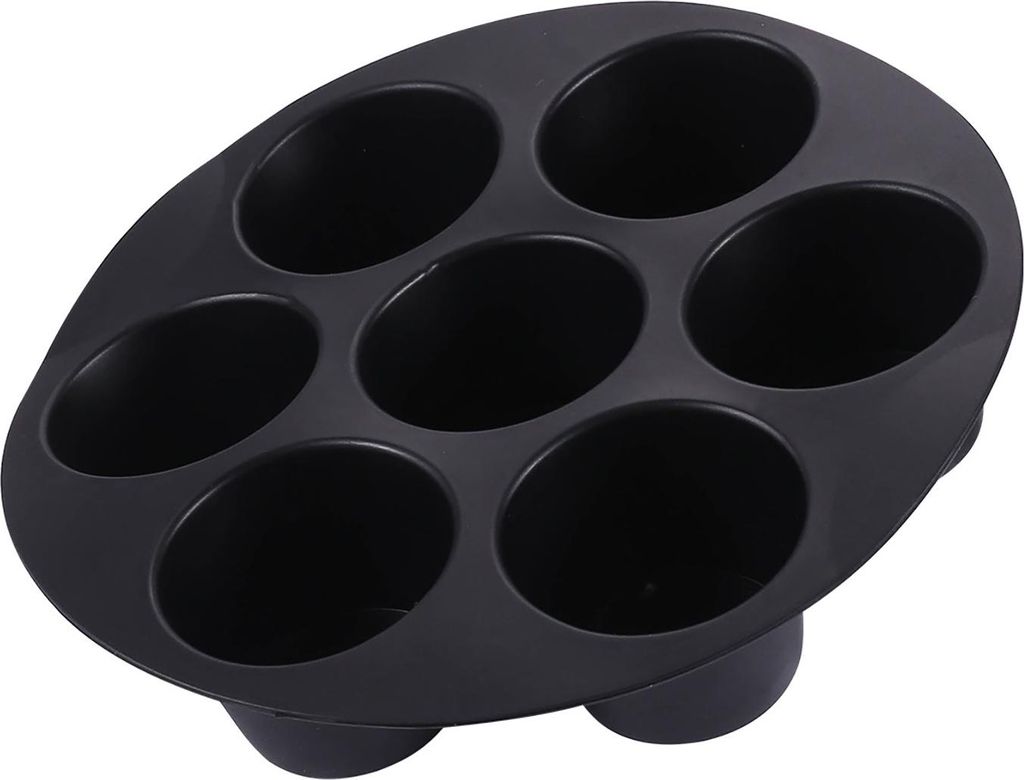 Silikon-Muffin-Kuchenförmchen, 7-Tassen-Kuchenform, antihaftbeschichtetes Backblech, lebensmittelechte Schokoladenkuchenförmchen, Zubehör für d...