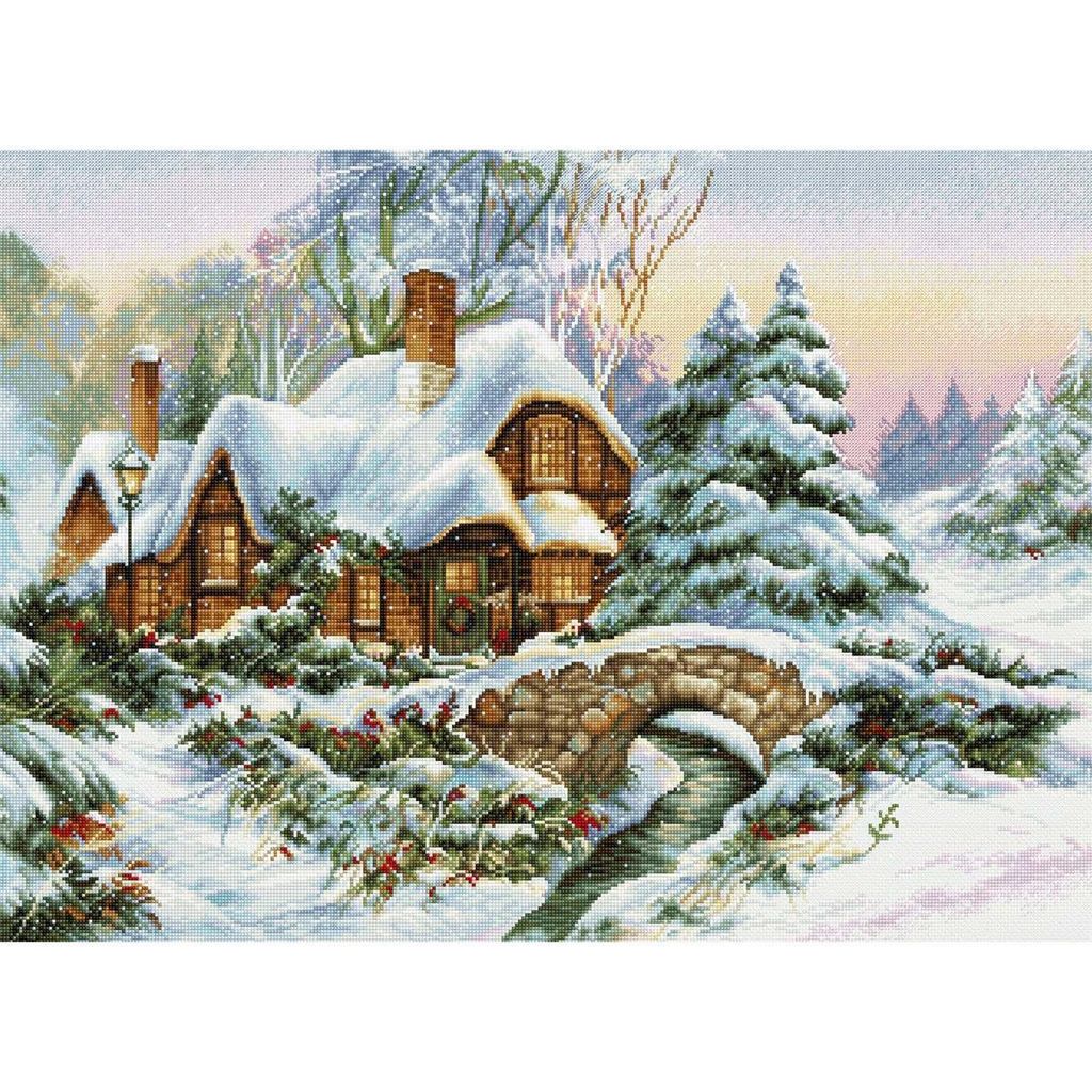 Luca-S set per punto croce "Paesaggio invernale I"; schema Immagine del prodotto 