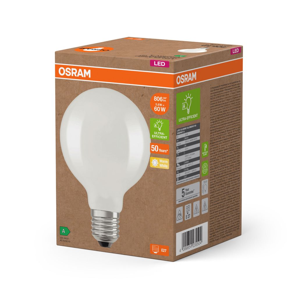 LED žárovka OSRAM LED Superstar Classic Globe G 95 ve tvaru Obrázek produktu 2