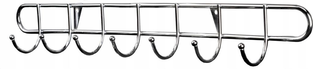 Wand-Kleider- und Handtuchhalter, 7-armig, Chrom