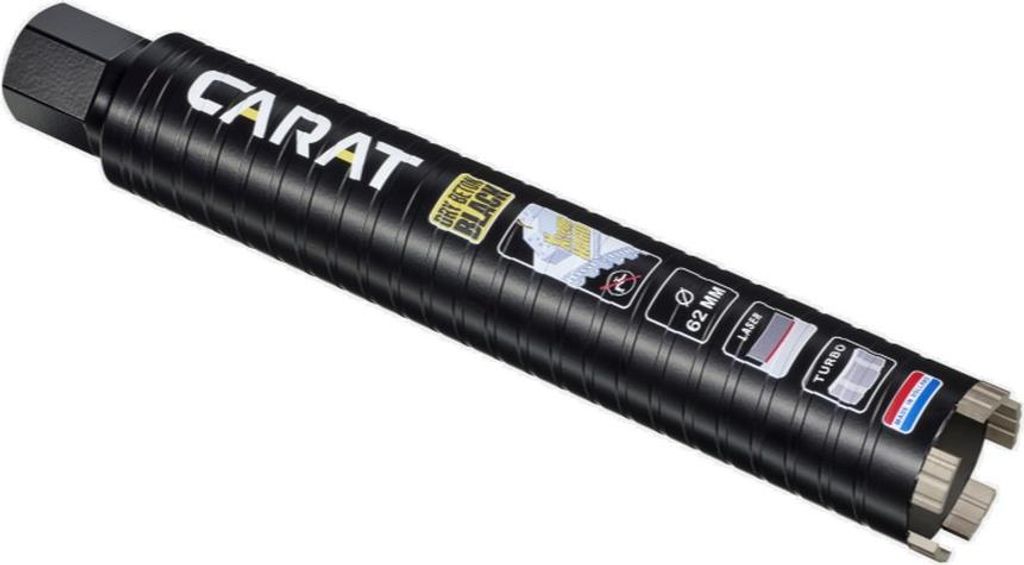 Carat Bohrkrone LASER DRY BETON BOHREN SCHWARZ 62 x 300 mm 5/4 Zoll EDBLACK062
