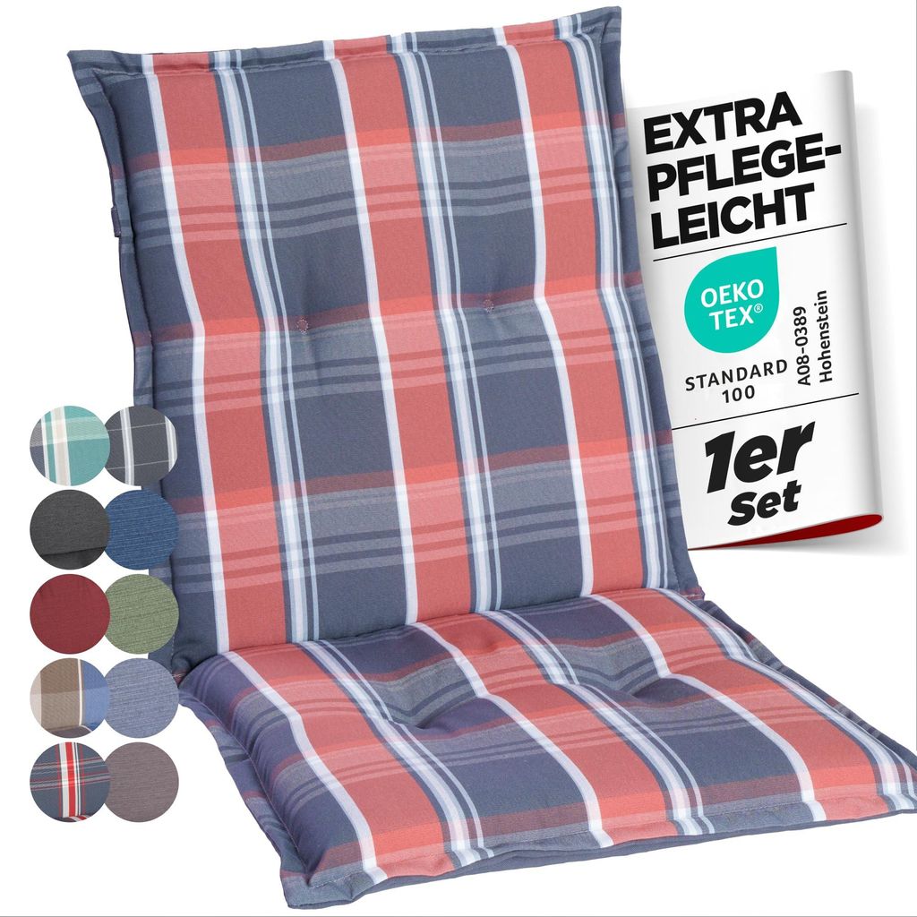 Gardisun Gartenstuhlauflage Gartenstuhlauflagen Polyester 6cm Dick Niedrig