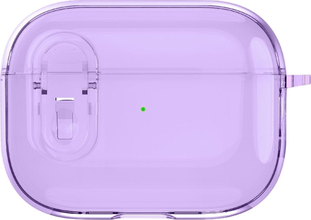 Mobigear Crystal Clip Apple AirPods Pro 1 Hardcase Hülle - Lila