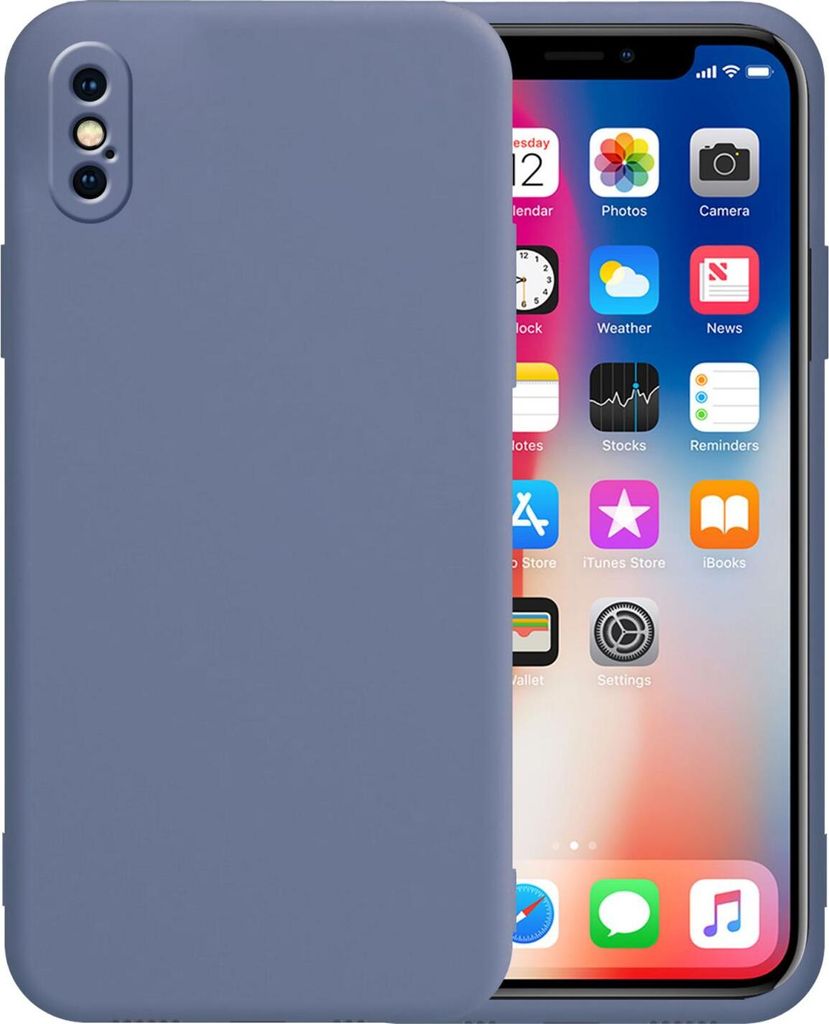 Apple iPhone XS Max Round Edge TPU Case Grau
