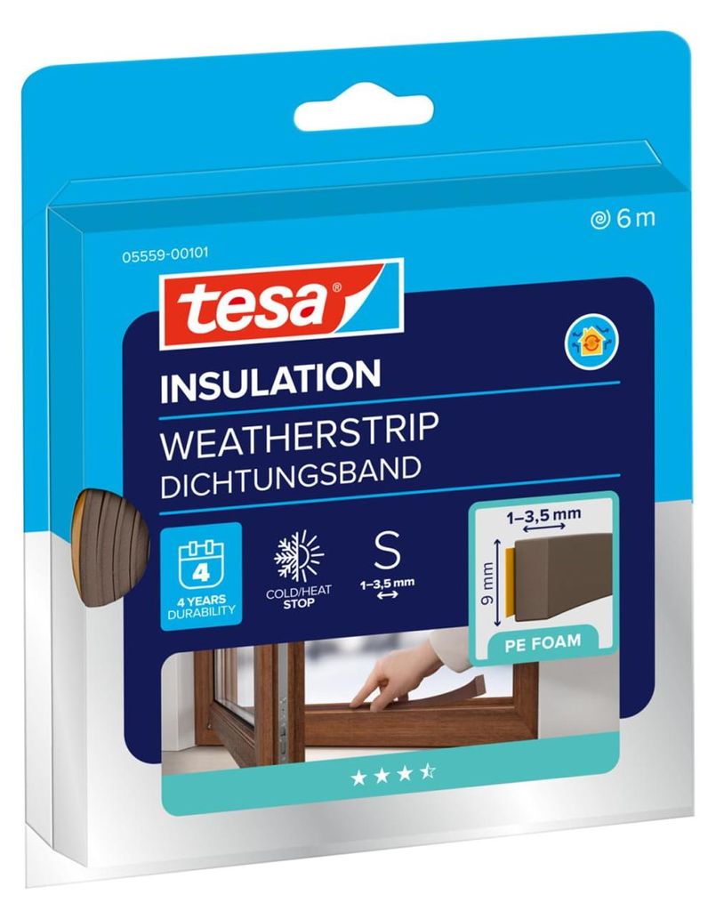 TESA 05559-101, Seal foam, Braun, 6m Produktbild 
