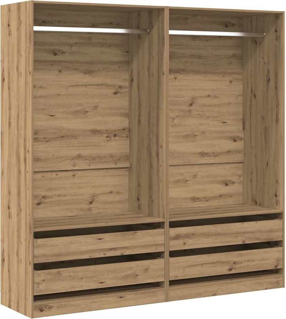 Kleiderschrank Artisan-Eiche 100x50x200 cm Holzwerkstoff