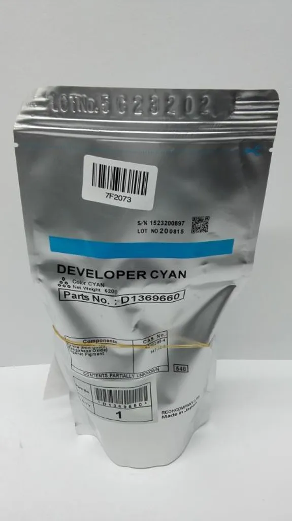 Développeur Cyan Ricoh D1369660 pour Gamme MP-C6502 Haute Capacité