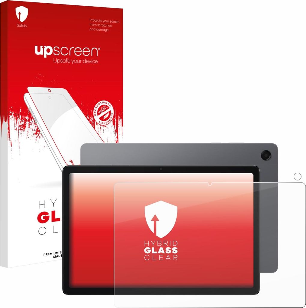 upscreen Schutzglas für Samsung Galaxy Tab A11 Plus 11" (Display+Kamera) Schutzfolie Panzer Folie Glas Display Schutz klar
