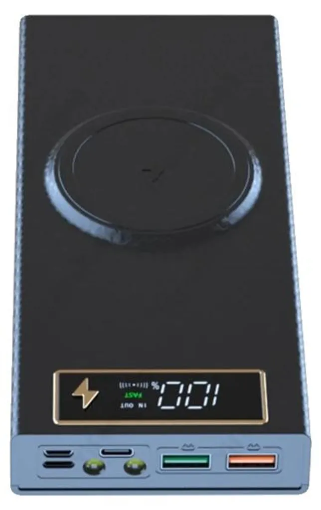 Boîtier DIY Power Bank PD QI Noir : Réparez et Créez votre Batterie Externe