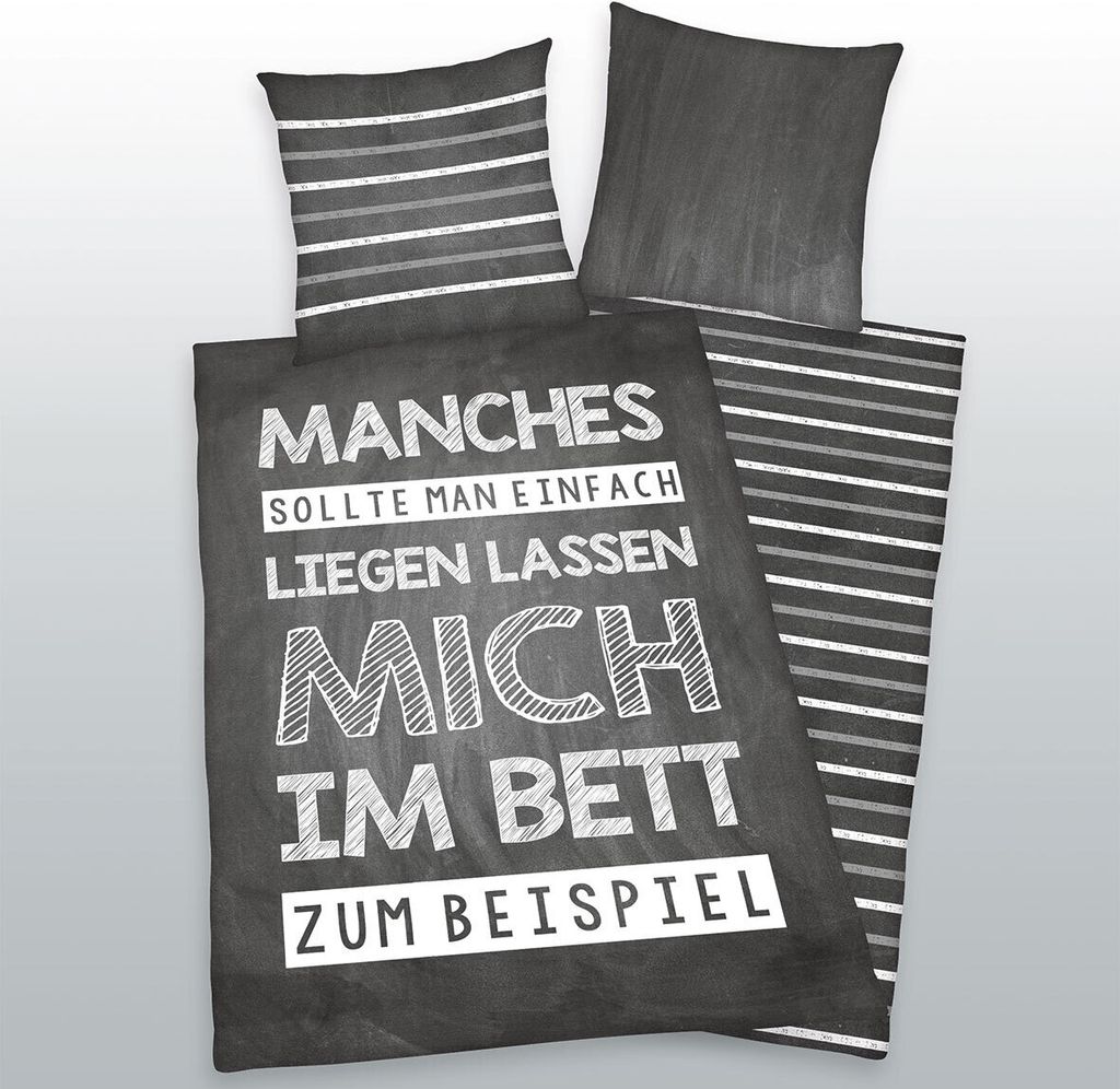 Sprüche Bettwäsche