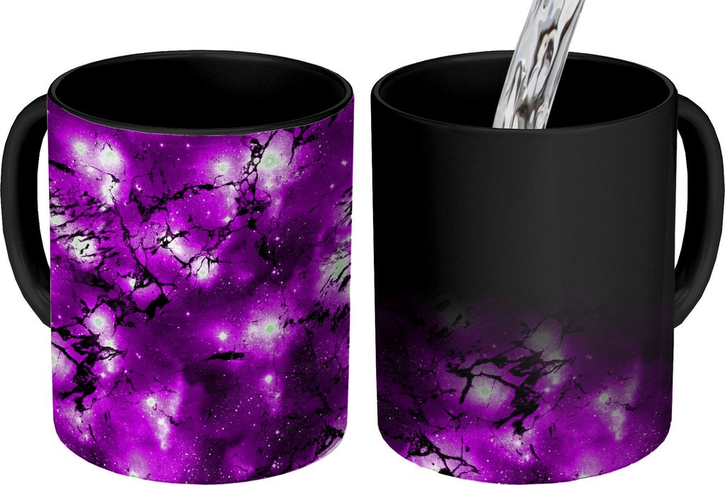 MuchoWow® Zauber Tasse Zaubertasse Magic Sternenhimmel - Produktbild 
